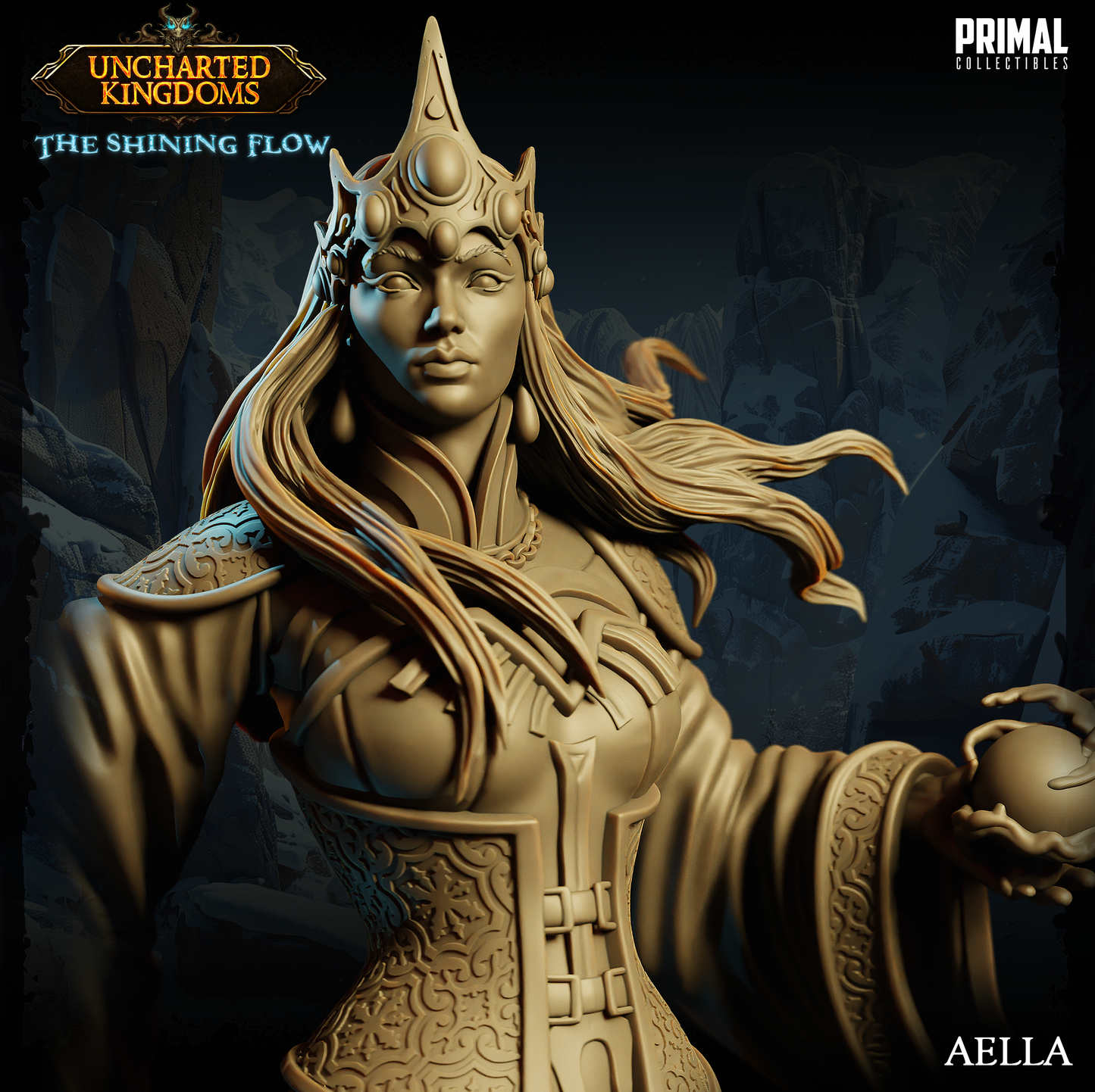 Primal Collectibles - Queen Aella, Human Wizard - UK The Shining Flow 2024 June