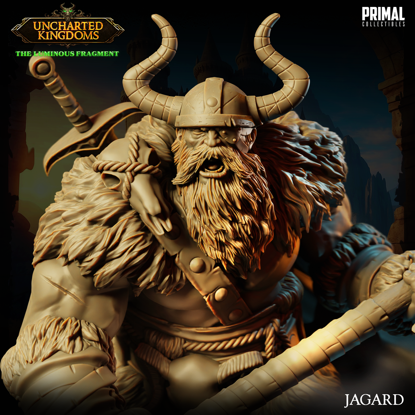 Primal Collectibles - King Jagard, Human Barbarian - UK The Louminus Fragment 2024 March
