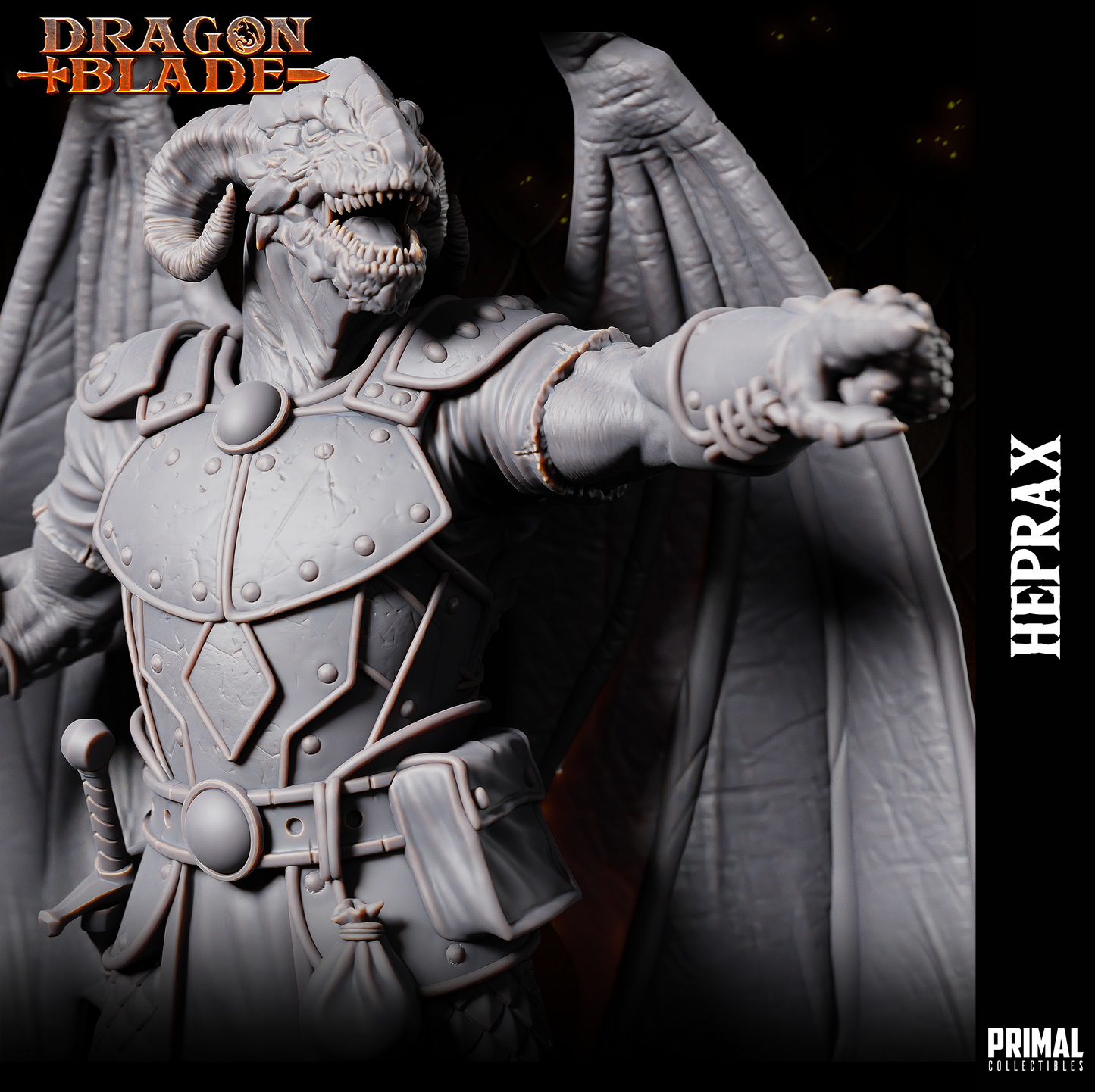 Primal Collectibles - Heprax, Kapak Draconian - Dragon Blade 2023 November
