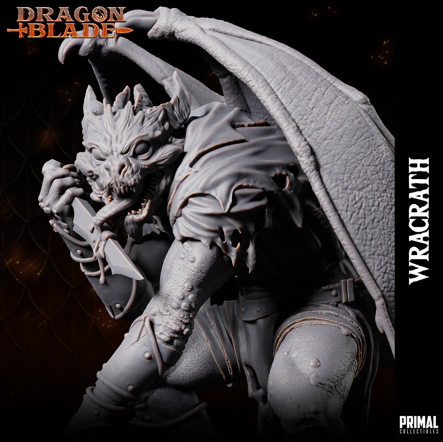 Primal Collectibles - Wracrath, Kapak Draconian - Dragon Blade 2023 December