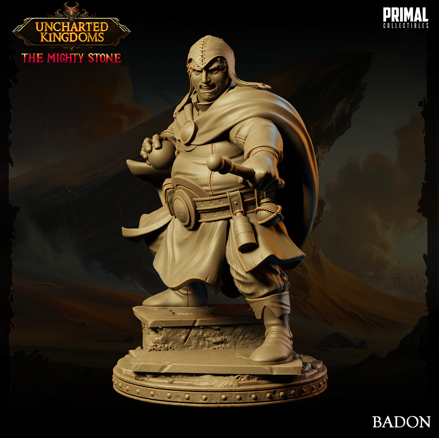 Primal Collectibles - Badon, Human Wizard - UK The Migthy Stone 2024 October