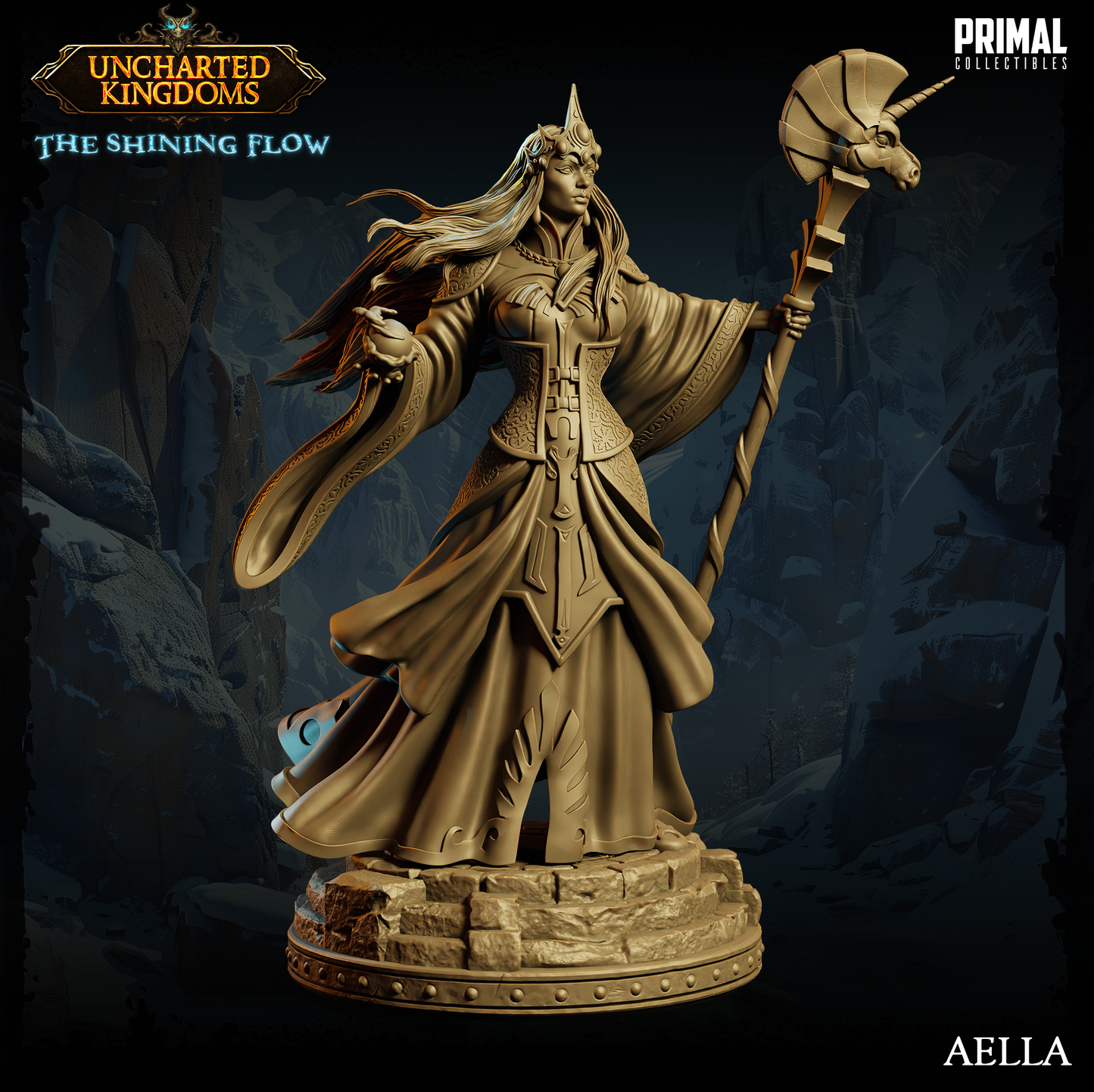 Primal Collectibles - Queen Aella, Human Wizard - UK The Shining Flow 2024 June