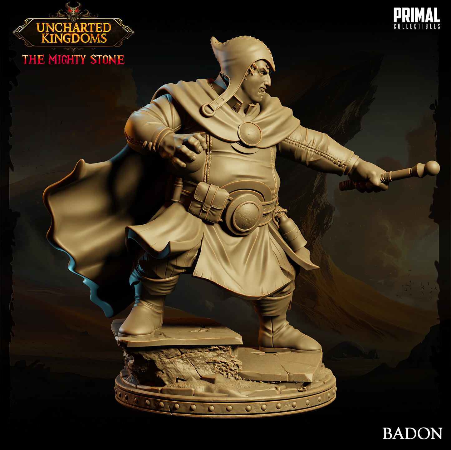 Primal Collectibles - Badon, Human Wizard - UK The Migthy Stone 2024 October