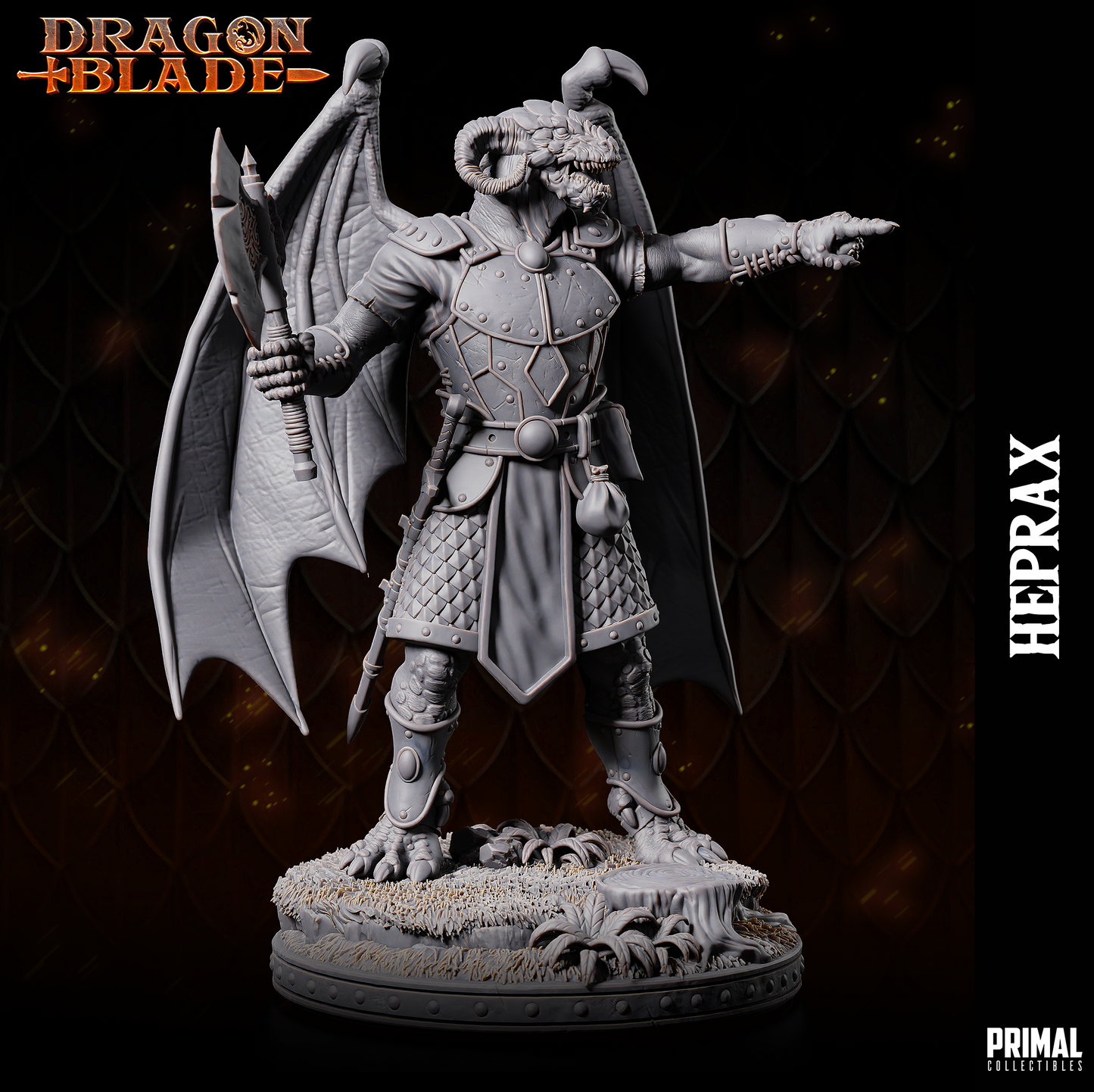 Primal Collectibles - Heprax, Kapak Draconian - Dragon Blade 2023 November