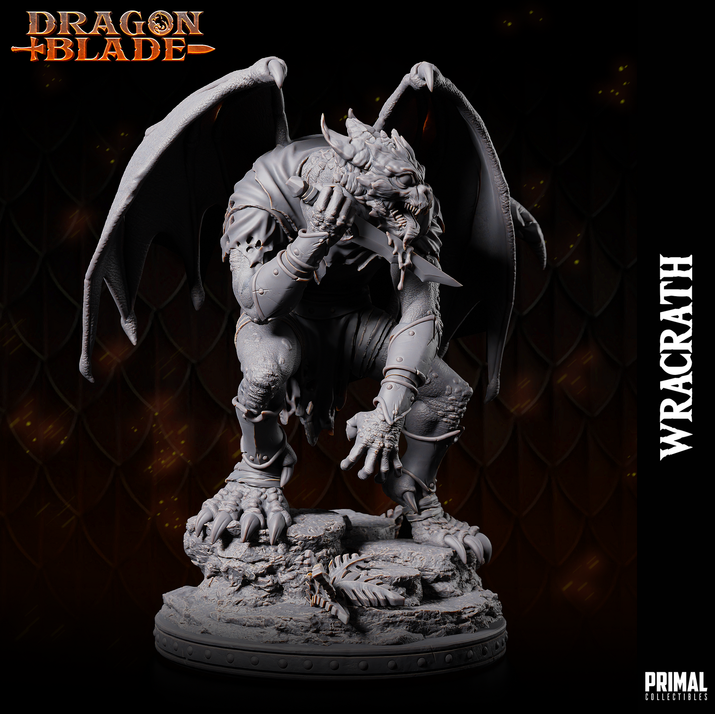 Primal Collectibles - Wracrath, Kapak Draconian - Dragon Blade 2023 December