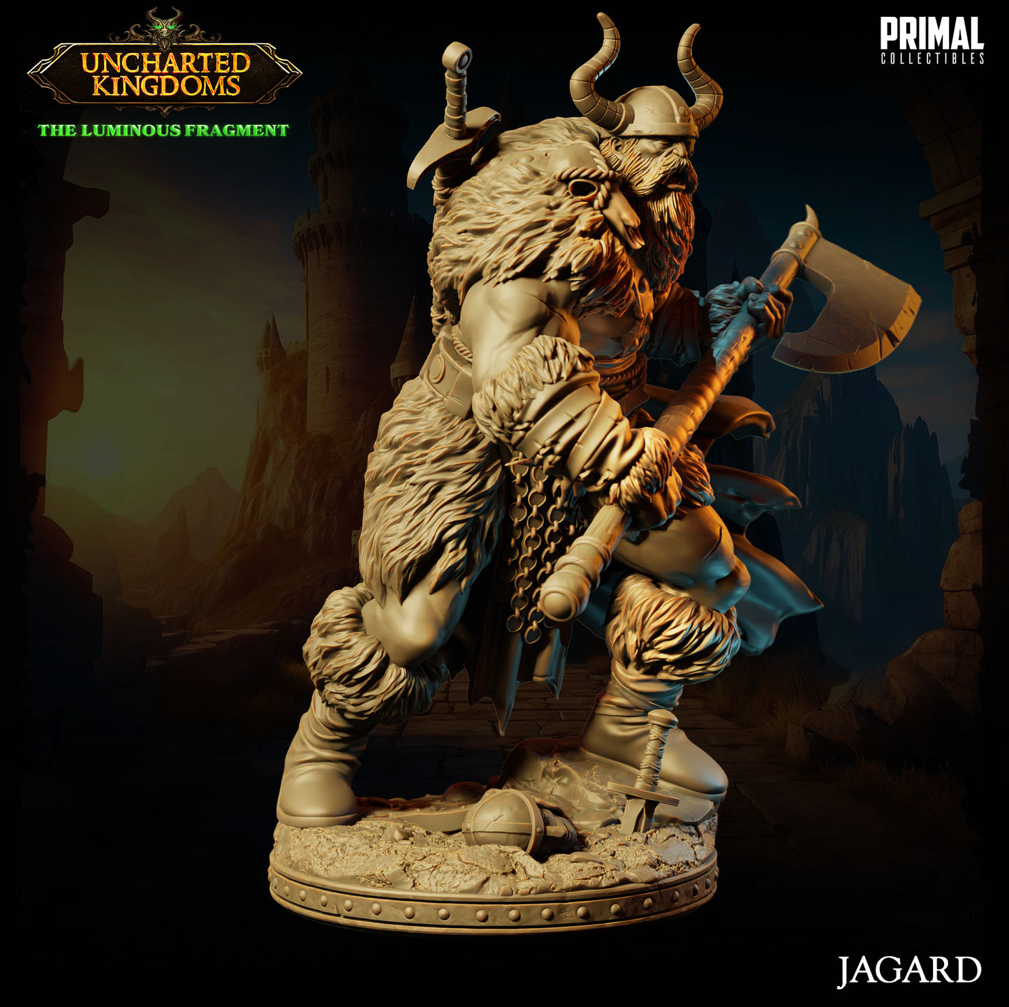 Primal Collectibles - King Jagard, Human Barbarian - UK The Louminus Fragment 2024 March