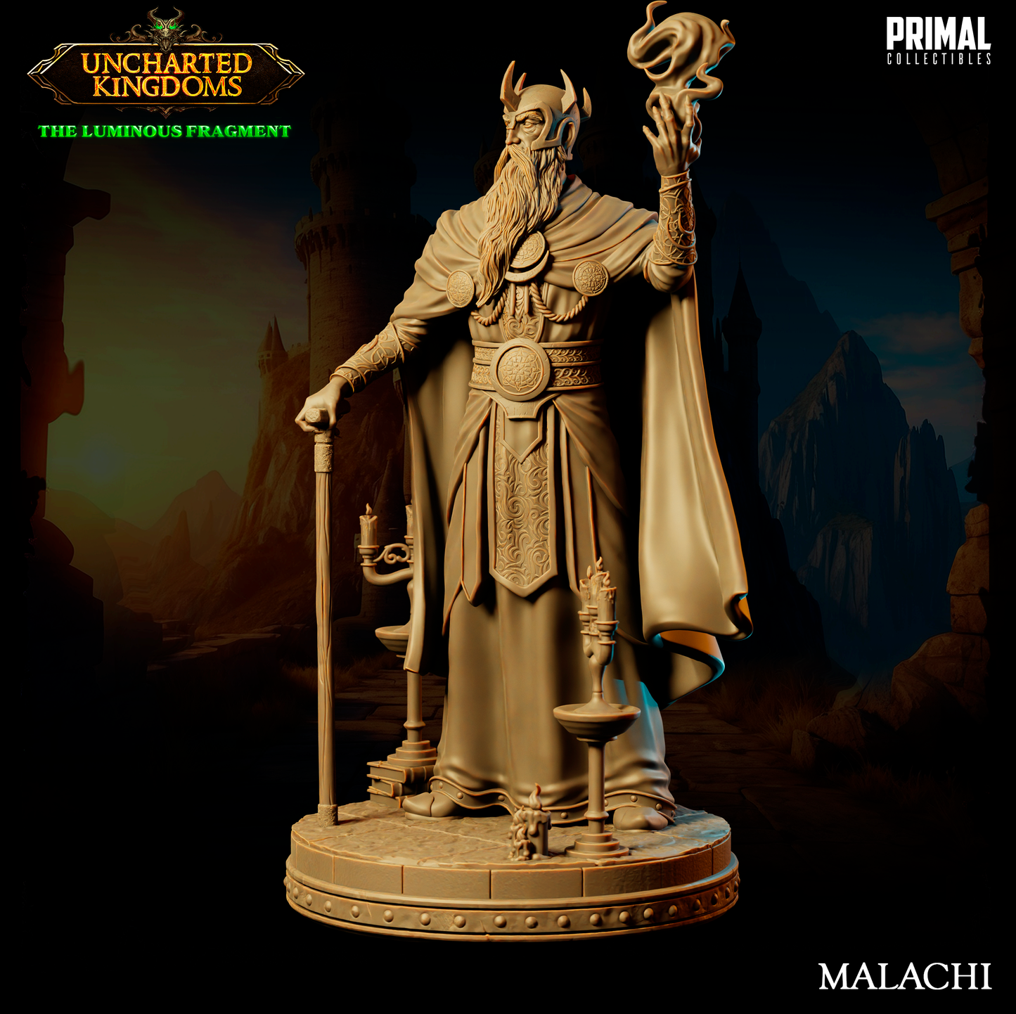 Primal Collectibles - Malachi, Human Wizard - UK The Louminus Fragment 2024 March