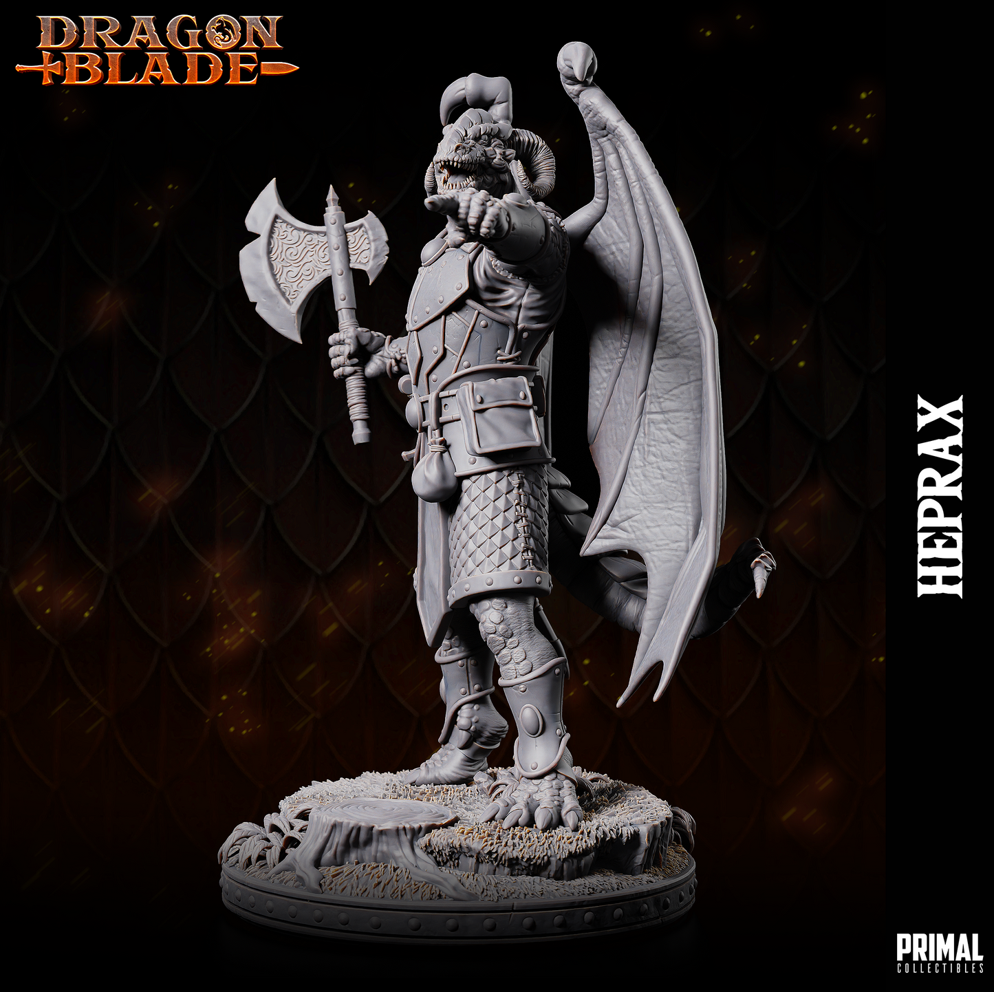 Primal Collectibles - Heprax, Kapak Draconian - Dragon Blade 2023 November