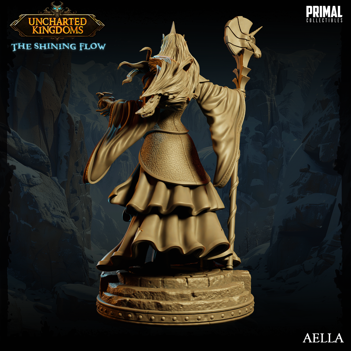 Primal Collectibles - Queen Aella, Human Wizard - UK The Shining Flow 2024 June