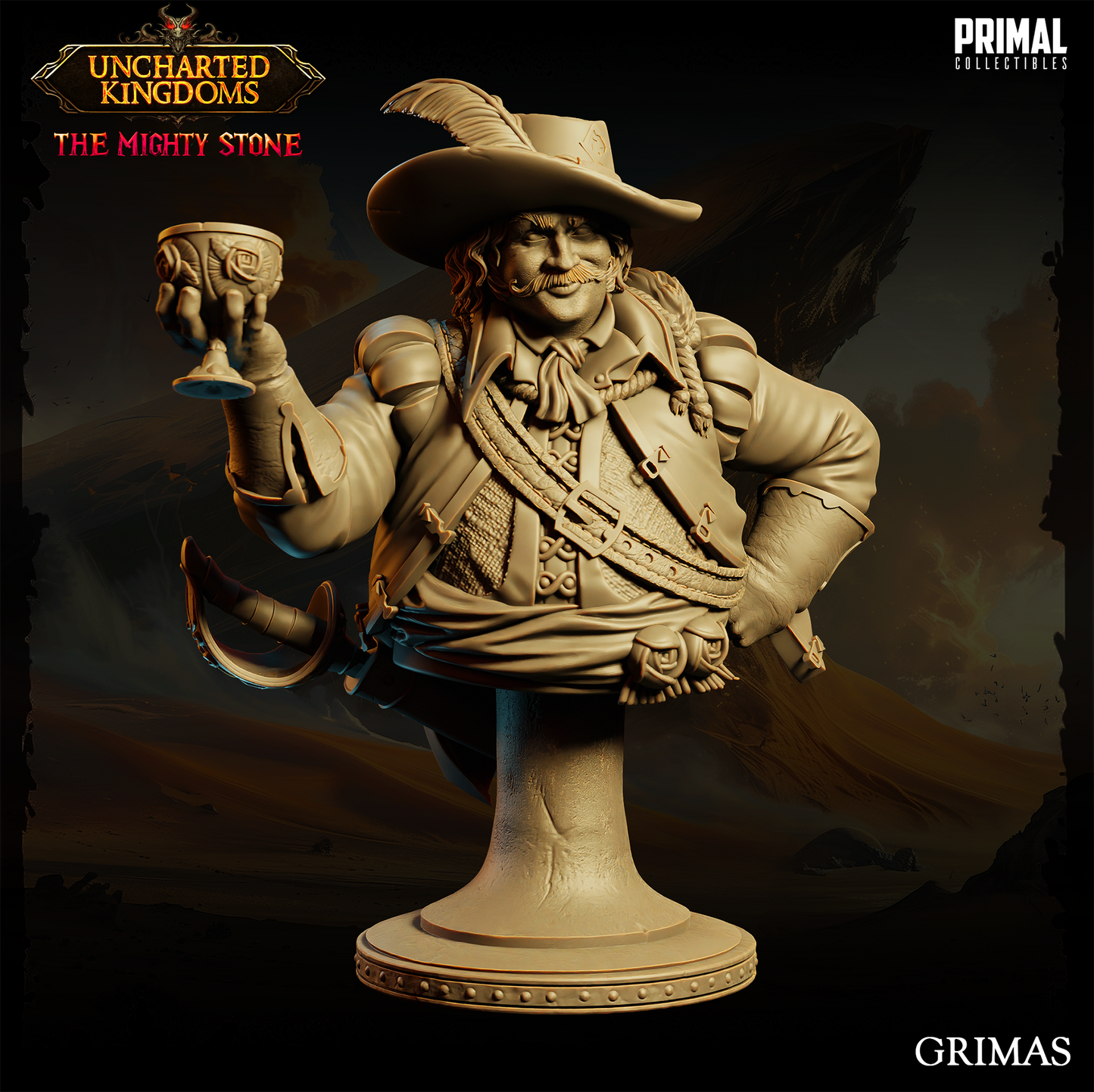 Primal Collectibles - Moneylender Grimas Bust - UK The Migthy Stone 2024 October