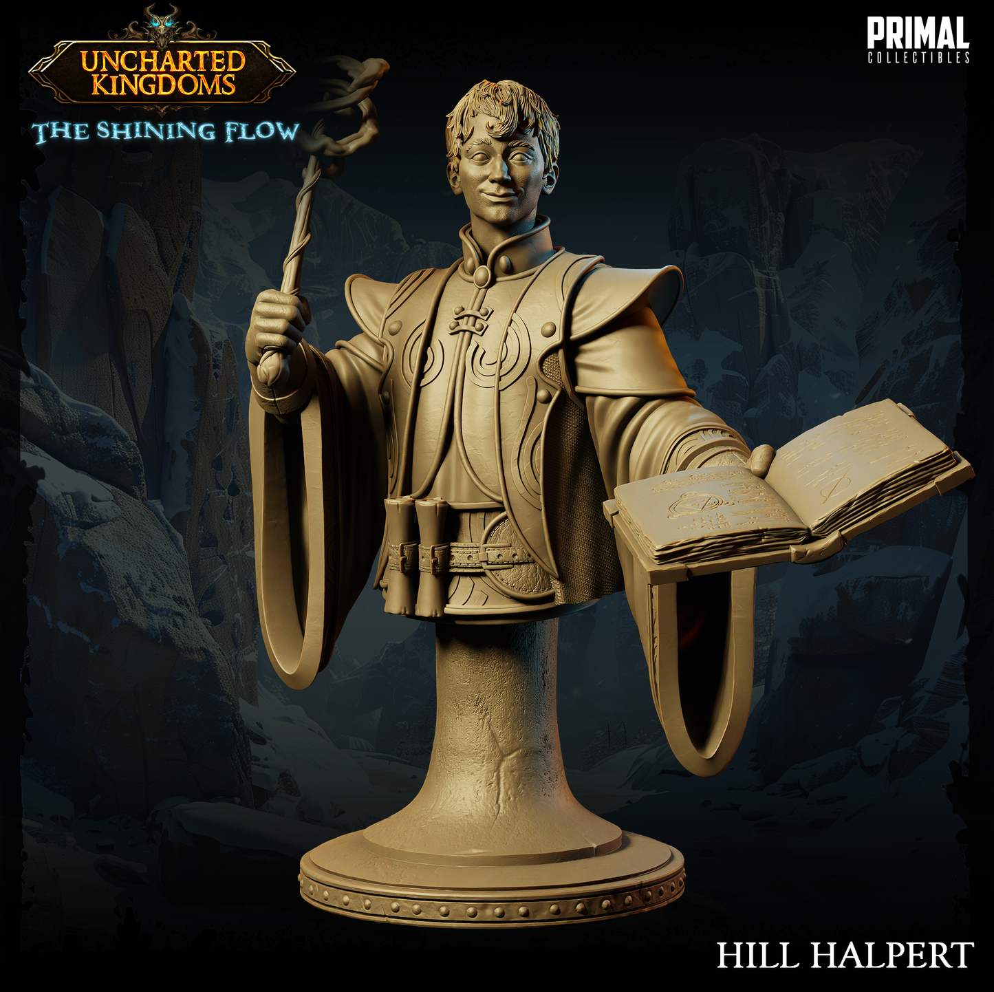 Primal Collectibles - Hill Halpert, Human Wizard Bust - UK The Shining Flow 2024 June