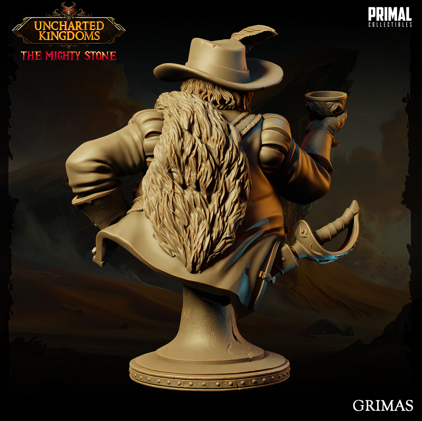 Primal Collectibles - Moneylender Grimas Bust - UK The Migthy Stone 2024 October