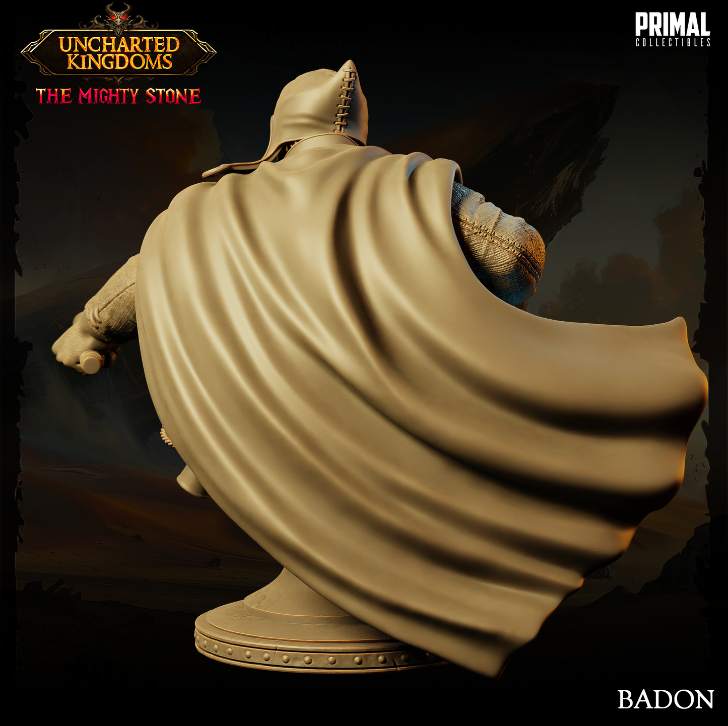 Primal Collectibles - Badon, Human Wizard Bust - UK The Migthy Stone 2024 October