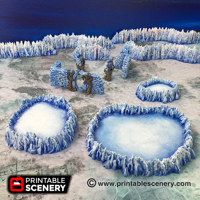 Printable Scenery - Burbling Pits - Demons Terrain