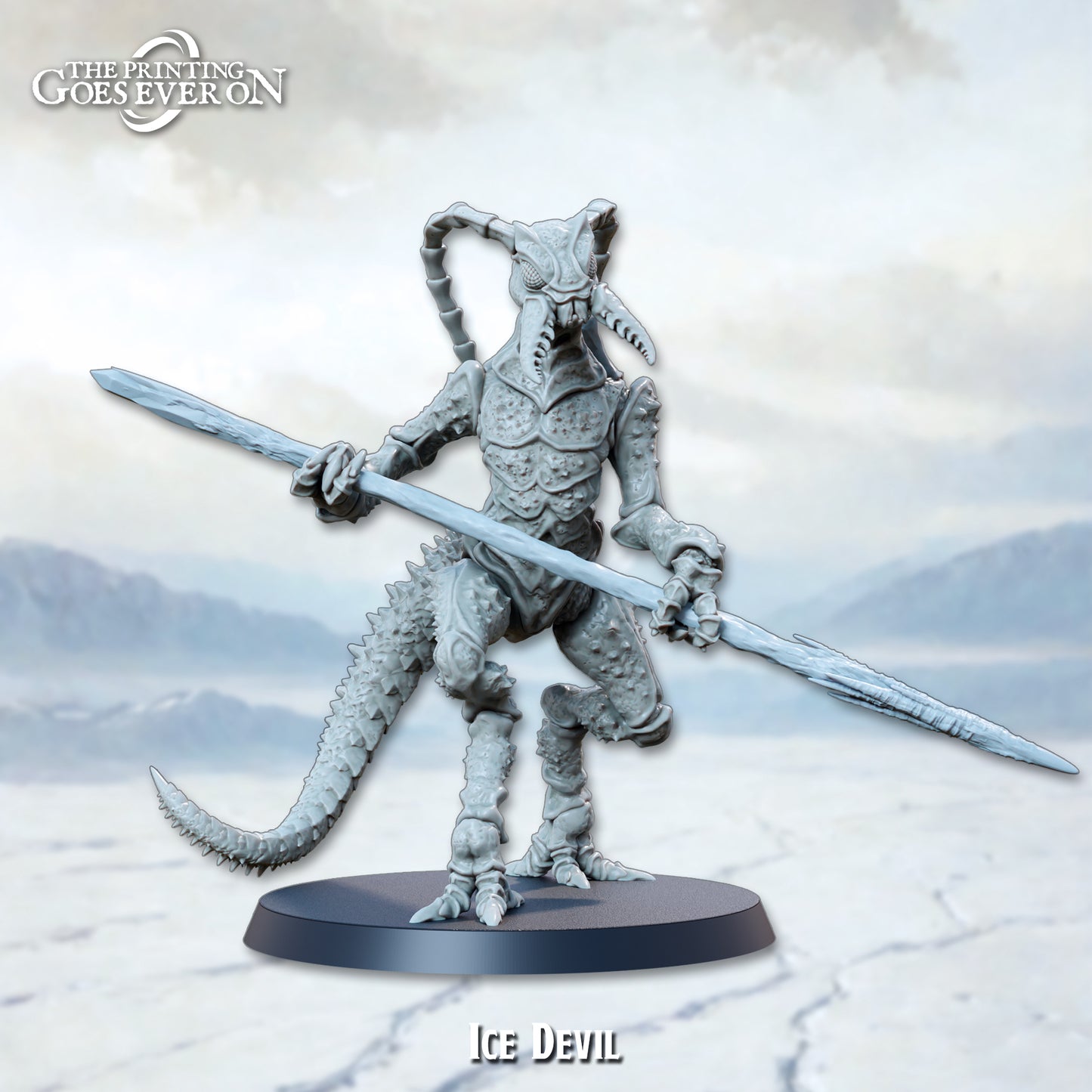 The Printing Goes Ever On - Ice Devil (Large) - Frostbound Fate 2024 December