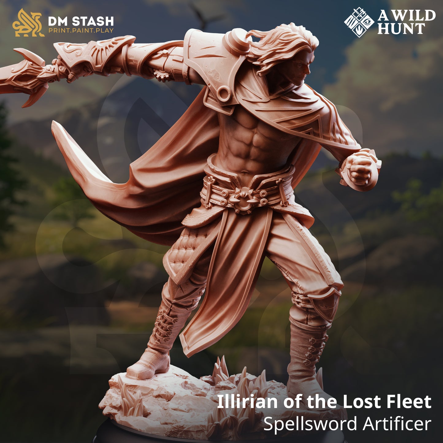 DM Stash - Illirian of the Lost Fleet, Spellsword Artificer - A Wild Hunt 2025 November