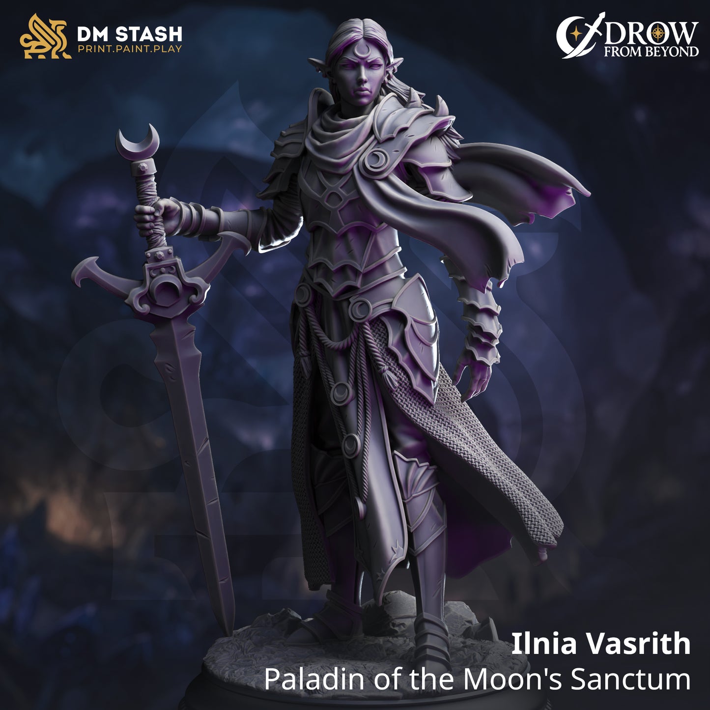 DM Stash - Ilnia Vasrith, Paladin of the Moon`s Sanctum - Drow from Beyond 2025 August