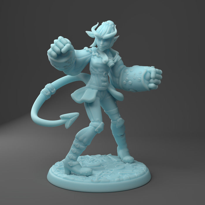 Twin Goddess Miniatures - Tiefling Artificer - 2021 June