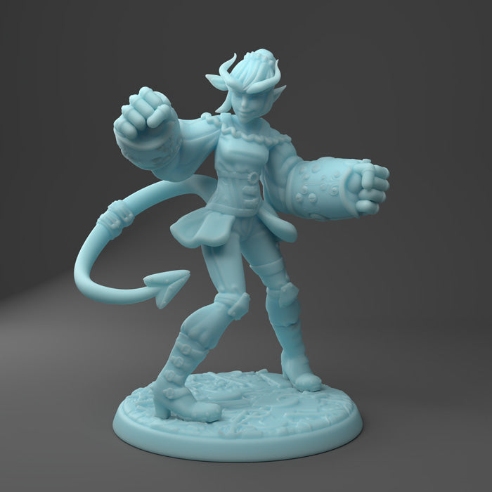 Twin Goddess Miniatures - Tiefling Artificer - 2021 June