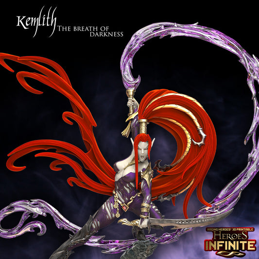 Raging Heroes Infinite - Kemlith, The Breath of Darkness - Elves of Darkness and Demons of Lust - 2023 February