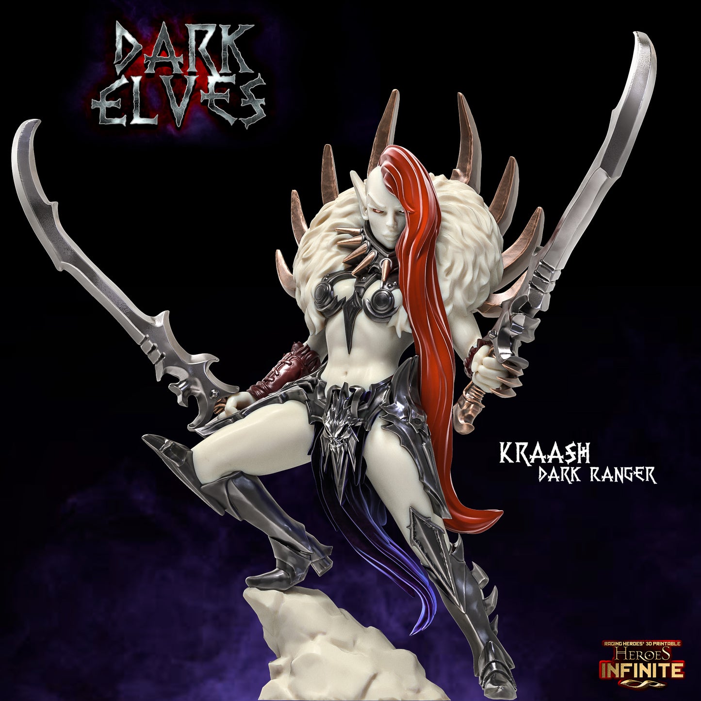 Raging Heroes Infinite - Dark Elves 35mm