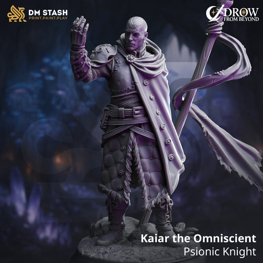 DM Stash - Kaiar the Omniscient, Psionic Knight - Drow from Beyond 2025 August