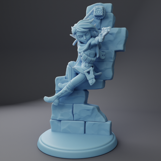 Twin Goddess Miniatures - Kara The Elf Rogue  - 2025 June