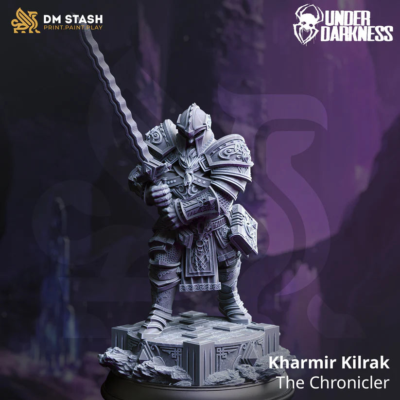 DM Stash - Kharmir “Lorehand” Kilrak, The Chronicler  - Under Darkness 2024 February Release
