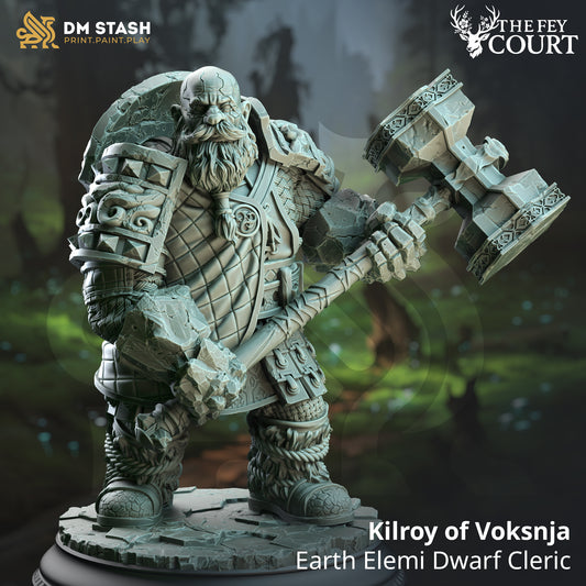 DM Stash - Kilroy of Voksnja, Earth Elemi Dwarf Cleric - The Fey Court 2025 May