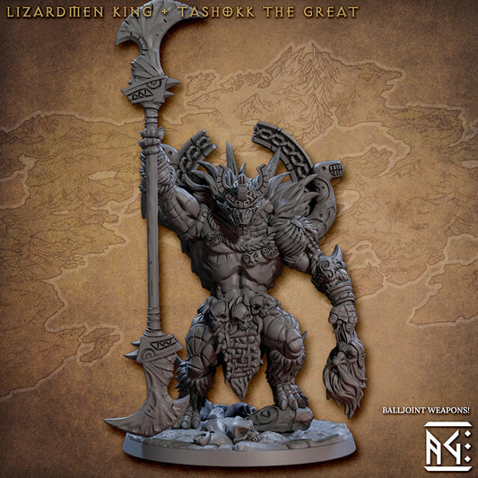 Artisan Guild - Lizardemen King Tashokk the Great - Frostheart Lizardmen 2023 January