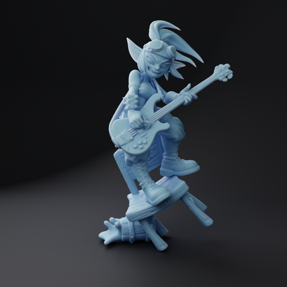 Twin Goddess Miniatures - Knox, Goblin Bard - Bardic Beatdown