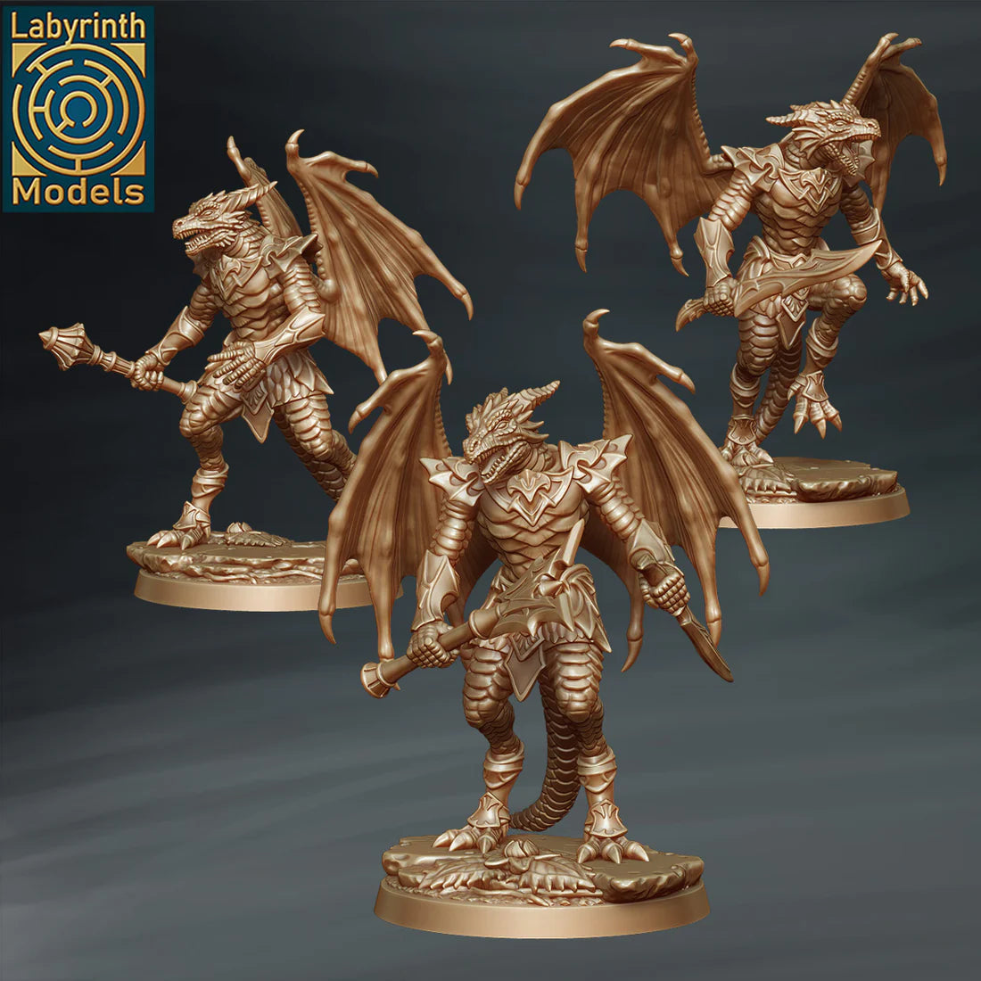 Labyrinth Models - Dragonborn Figther - Dragon Cult 2023 January