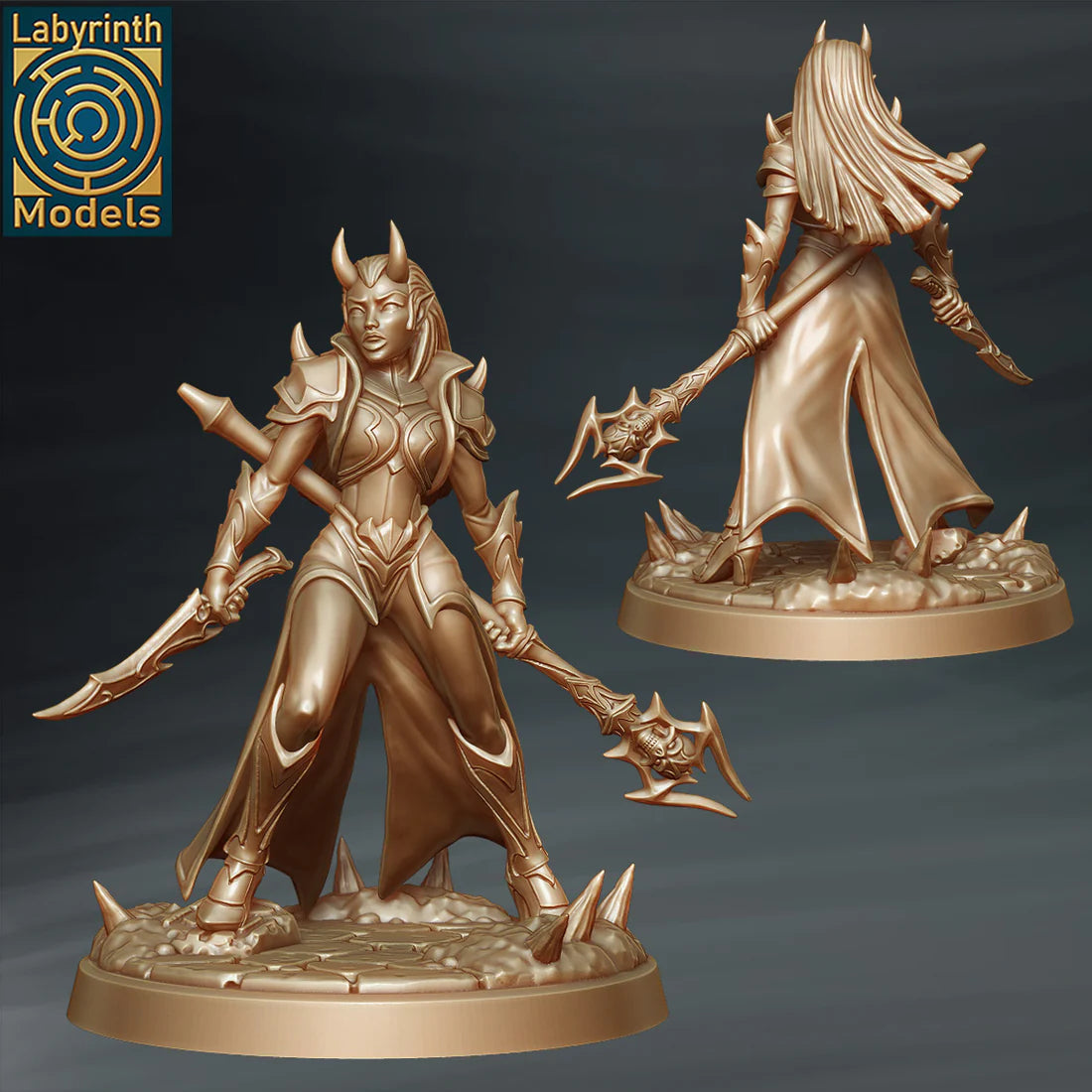 Labyrinth Models - Tiefling Female Warlock - Infernals Collection Vol. 2 2023 May