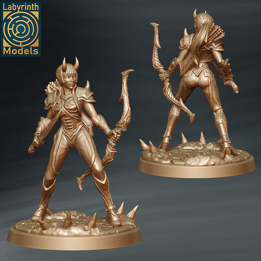 Labyrinth Models - Tiefling Female Ranger - Infernals Collection Vol. 2 2023 May