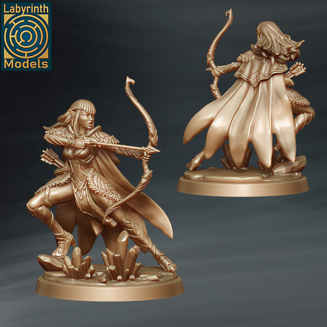 Labyrinth Models - Ice Elf Archer 3 - Ice Queen 2023 February