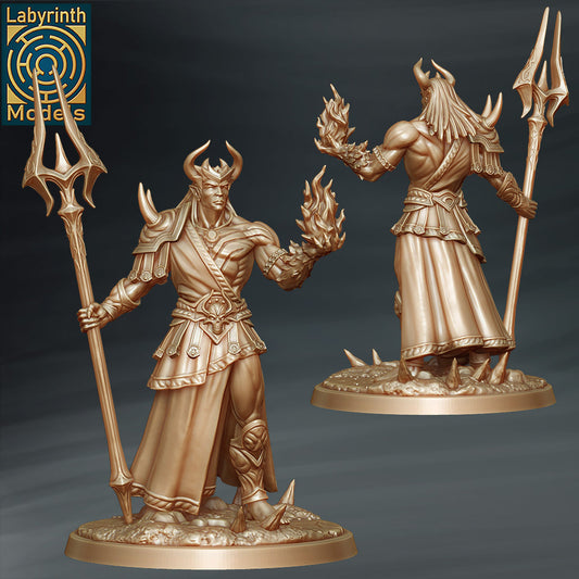 Labyrinth Models - Tiefling Male Warlock / Sorcerer - Infernals Collection Vol. 2 2023 May