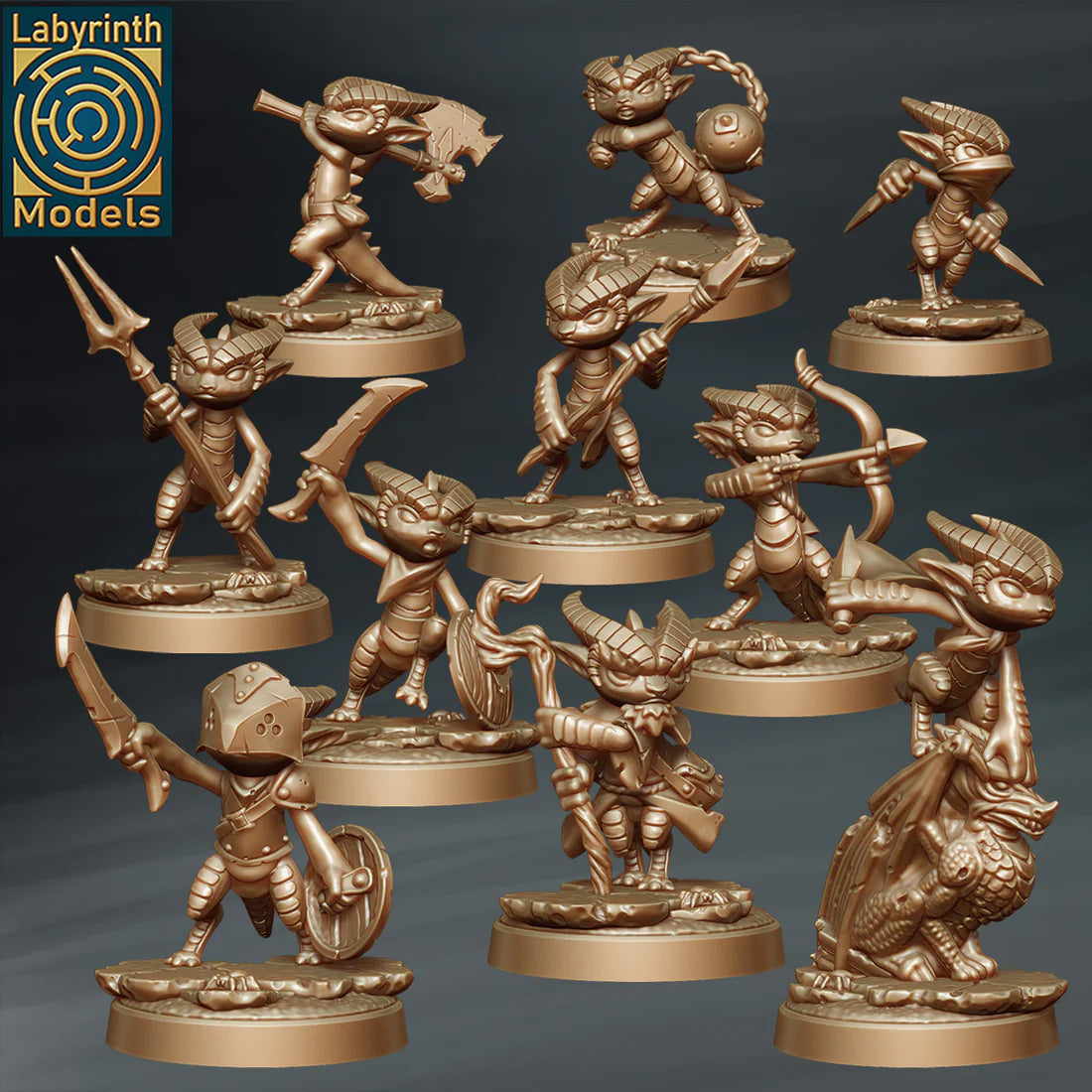 Labyrinth Models - Kobolds Bundle (11 units) - Dragon Cult 2023 January