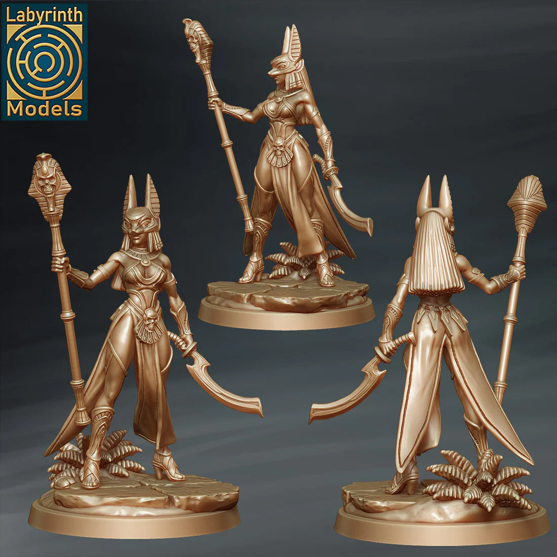 Labyrinth Models - Priestess of Anubis Wizard - Kingdom of Kemet 2022 November