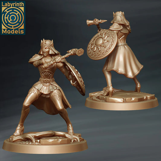 Labyrinth Models - Female Steel Cleric Vestal 2 - Witch Hunters 2023 March