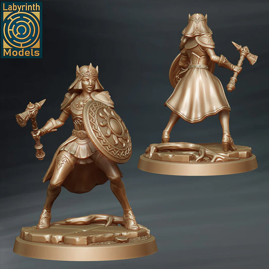 Labyrinth Models - Female Steel Cleric Vestal 4 - Witch Hunters 2023 March