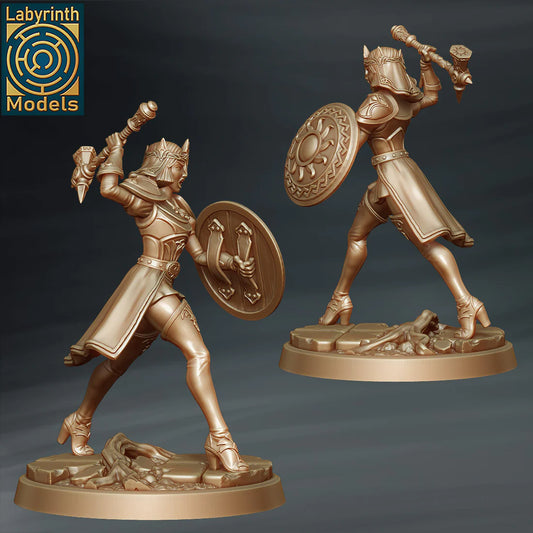 Labyrinth Models - Female Steel Cleric Vestal 5 - Witch Hunters 2023 March