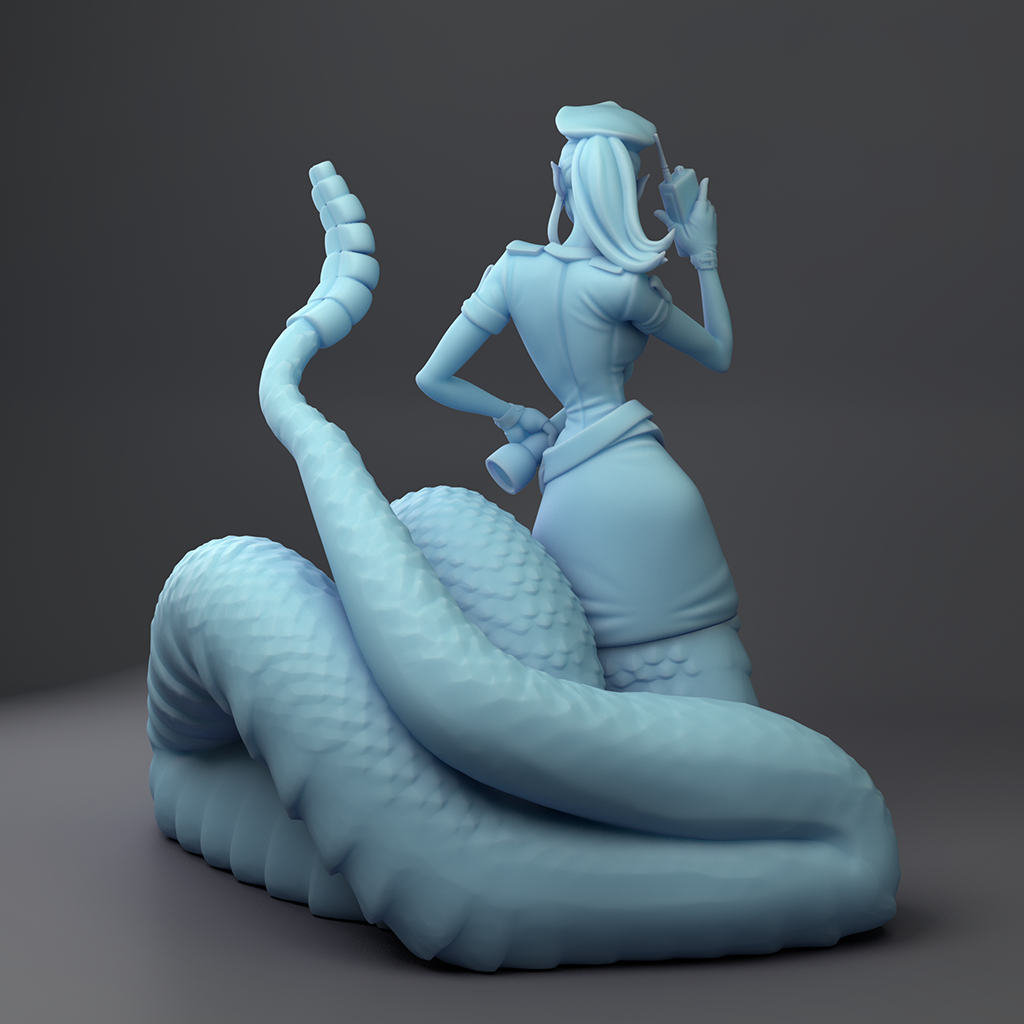 Twin Goddess Miniatures - Lamia Security - Fantasy Office