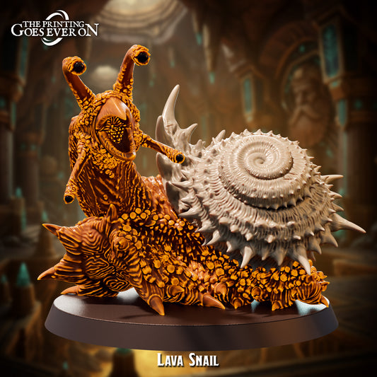 The Printing Goes Ever On - Lava Snail (Large) - Spiders of the Forge 2025 November