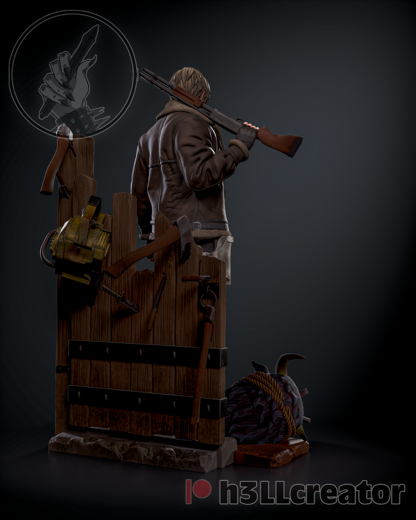 H3LL Creator - Leon S. Kenedy, Residen Evil 148mm