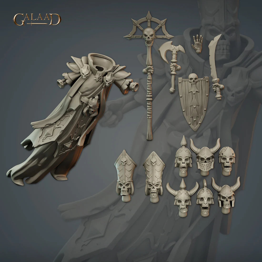 Galaad - Lich 02 Cleric Skeleton Modular - Skeletons 2024 March