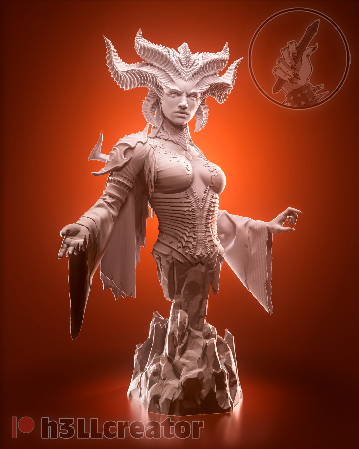 H3LL Creator - Lilith, Matriarch of Demons - Diablo (Bust)
