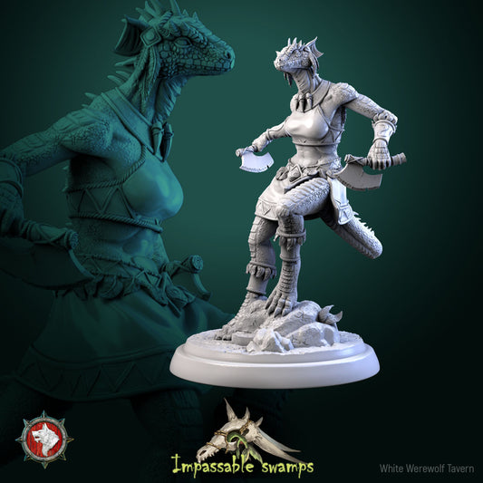 White Werewolf Tavern - Barbarian Lizardfolk Female 2 -  Impassable Swamps 2023 May