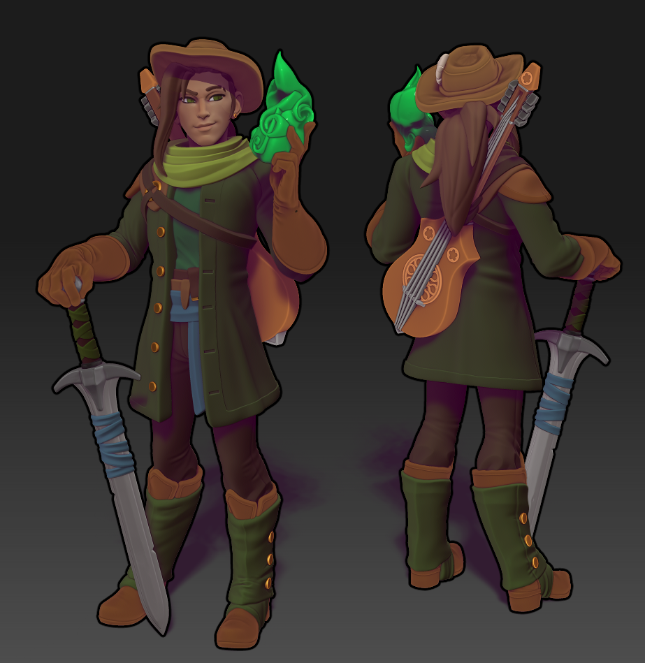 Twin Goddess Miniatures - Locke the Bard - 2025 Septmeber