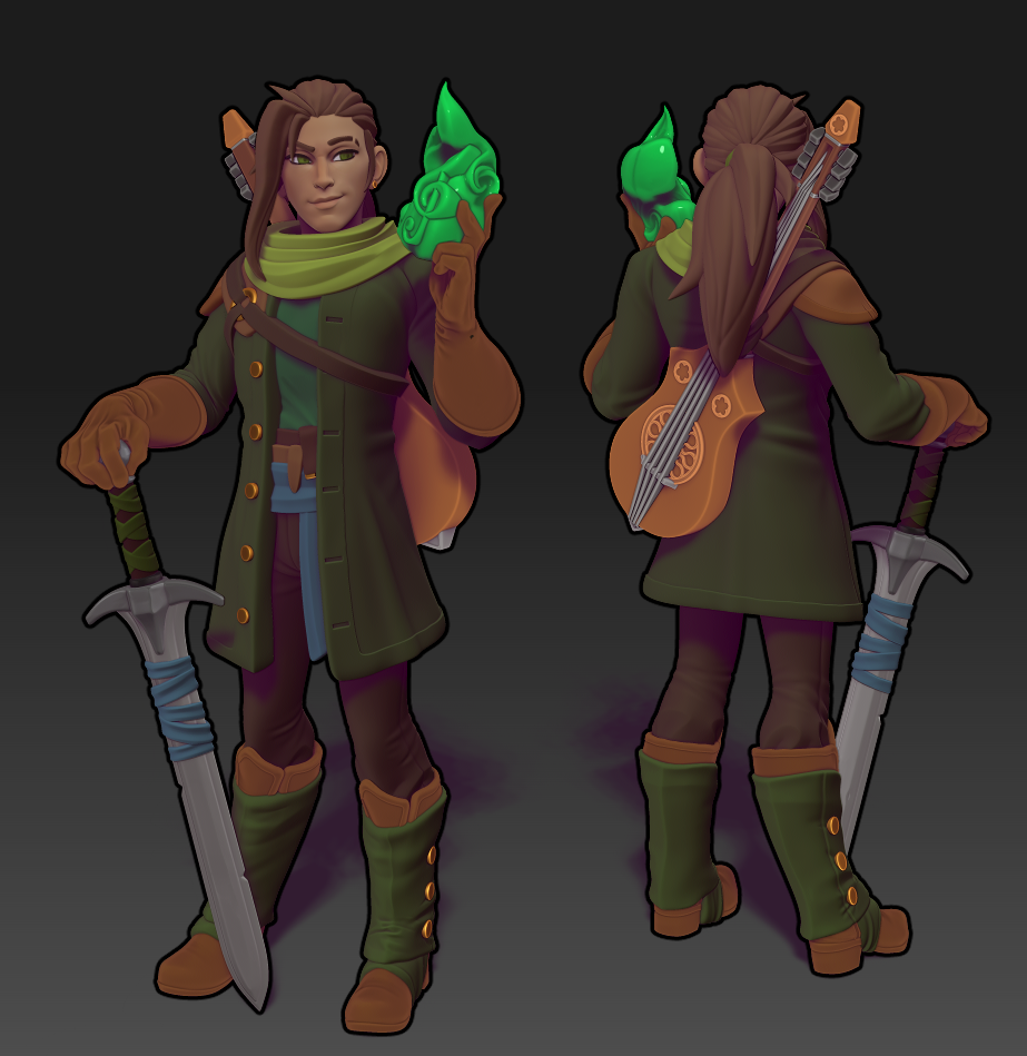 Twin Goddess Miniatures - Locke the Bard - 2025 Septmeber