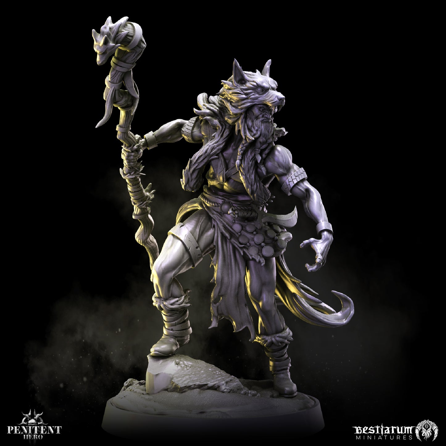 Bestiarum miniatures - Penitent Heroe - Accursed Ettin and The Wilds 2024 January Release